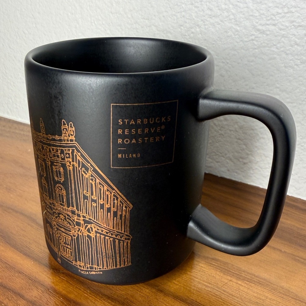 Starbucks Reserve Roastery Milano 2018 Limited Ed Coffee Mug 12oz Black Copper